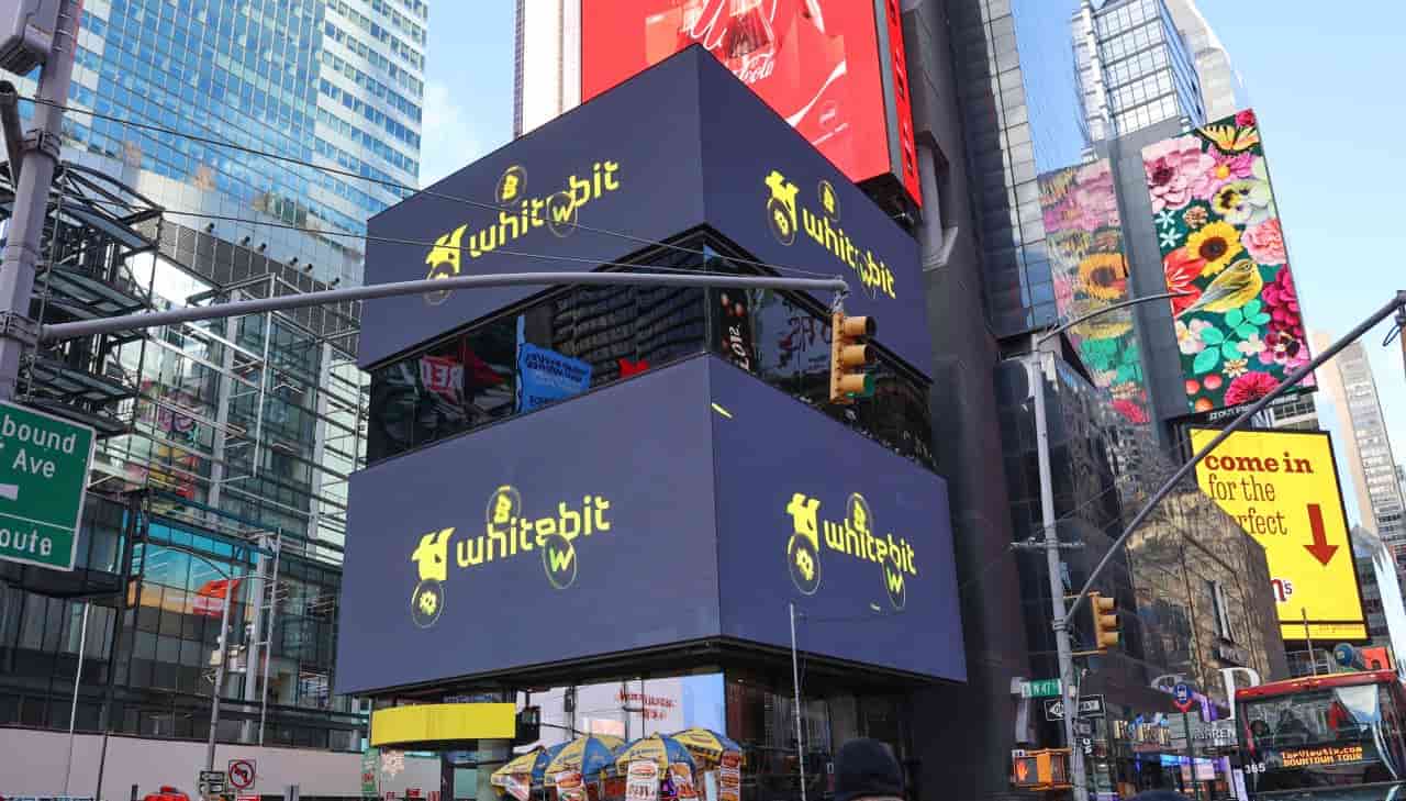 WhiteBIT launches in the U.S. with Times Square campaign